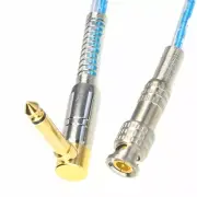 6.35mm 1/4" TS mono elbow to BNC male HD-SDI AV Speaker mixer audio cable 1~16FT