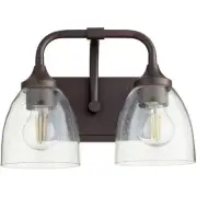 Quorum International 5059-2-286 Enclave Bathroom Vanity Light Oiled Bronze