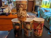 BRAND NEW - Lot of 4 - Duck Dynasty - 22 ounce cups - Jace, Si, Ladies, Group