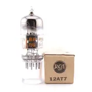 One RCA 12AT7 Tube NOS NIB Black Plate-D Getter GM[%]: 80/81 AMPLITREX