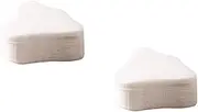 PACKOVE 2sets 80pcs Disposable Nose Care Pads Ultra Thin Nose Makeup Paper for Skin Treatment Safe Plant Material and Easy Absorption for Travel 80pcs*2