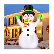 7 FT Christmas Inflatables Giant Snowman Outdoor Decorations, Blow up Snow Ma...