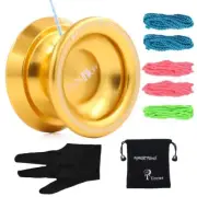 T8 Shadow Unresponsive Yoyo Professional Metal Yo Yo Ball Bearing Toy with Gl...