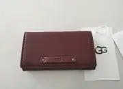 UGG Jenna Leather Key Case - Deep Mahogany