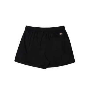 【Dickies】女款黑色純棉鬆緊褲腰設計柔軟舒適短褲｜DK013003BLK