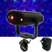 CR Portable Mini Red Green Blue party laser 8 patterns USB C Connect IR Remote