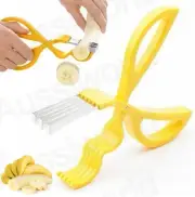 Banana Slicer Fruit Vegetable Scissor Split Chips Cutter Kitchen Chopper Salad