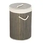 Topyond Large Laundry Hamper, Collapsible Bamboo Laundry Basket with Lid, Fol...
