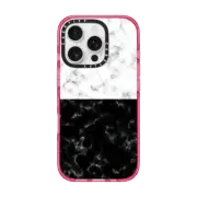 iPhone 16 Pro Impact Case MagSafe Compatible Black or White Marble