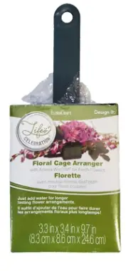 FloraCraft Life's Celebration Floral Cage Arranger Artesia WetFom Fresh Flowers