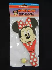 MINNIE MOUSE Walt Disney Licensed Paddle Ball Set, Unopened