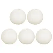 5 Pcs 12" Paper Lanterns Round Hanging Chinese/Japanese Lantern Decor Cream