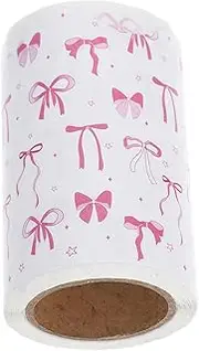 SHOWERORO 1 Roll Bulletin Board Borders Bow Knot Scalloped Border Trim Bulletin Decor for Classroom Back to School Party Supplies White