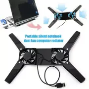 USB Laptop Cooling Fan Silent Portable Foldable Cooler Pad for Notebook PC