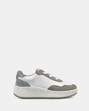 Miss Sofie Lizzo/White/taupe Womens Sneakers 11