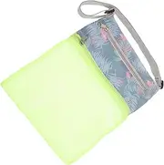 [WOFASHPURET] Bag Beach Bags Drawstring Mesh Beach Tote Bag Wear-resistant Collecting Bag Beach Accessory
