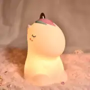 Tik Tok Unicorn Silicone Night Light, 7 colors,Rechargeable, Free Shipping