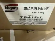 500 Mighty TR412 - 1 SNAP-IN TIRE VALVE STEMS WITH CAPS 7/8" LONG -