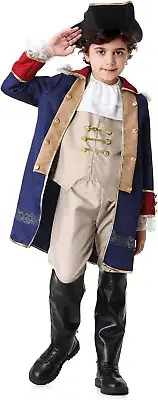 George Washington Costume for Boys, Boys Founding Father Costume, Colonial Dress