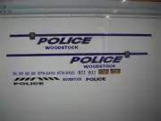 Woodstock NY Police Vehicle Decals 1:64 two for one money