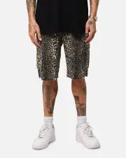 [XXIII] Xxiii Torrent Cargo Shorts Leopard - Size 2XL 2XL Leopard