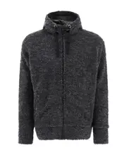 Textured drawstring sweater S,M Black
