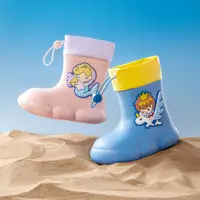 在飛比找蝦皮商城優惠-Cheerful Mario 兒童雨鞋男童防滑雨鞋束口夏季可