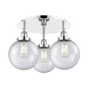 Innovations Lighting 916-3C-12-20 Canton Flush Canton 3 Light - Chrome
