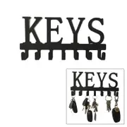 Catzon Keys Holder Hooks Organize Rack Wall Mounted Black