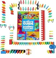 Bulk Dominoes Kinetic Domino Kit | Dominoes Set, STEM STEAM Small Toys, Family Games for Kids, Kids Toys and Games, Building, Toppling, Chain Reaction Sets (101)