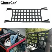 Auto Mesh Cargo Net Roof Hammock Bed Rest Top Cover for Jeep Wrangler TJ JK JL M
