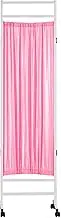 Hanging Room Divider, Hanging Room Divider Folding Room Screen Divider,Mobile Iron Frame Privacy Screen Room Divider,Foldable Office Temporary Fence with Rotating Wheel