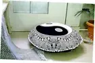 Estocks_Indiia 32" inch Round Pouf Cover Bohemian Cushion Cover Black & White