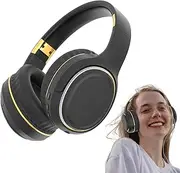 Wireless Headphones,Wireless Game Earphones | Folding Bass Headphones with Stereo Sound and Mood Light for Workout Daily Commuting Work Travel Airplane