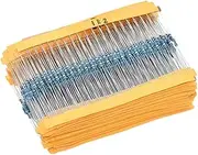 Resistor Kit | 600X 1/4W Variety Pack Assortment Resistors - Common Resistors Assorted, Multiple Values, Electrical Resistors Set for Women Men