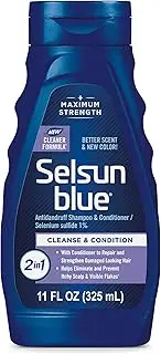 [Selsun Blue] Medicated Dandruff Shampoo/Conditioner 2-in-1 Treatment, 11 Ounce