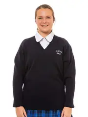 Snr Navy Pullover With Emb