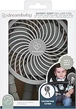 Dreambaby Pram Fan, Tripod Clip on Fan, Stroller Fan for Babies, Handheld Fan, Desk Fan, Portable Fan. Deluxe Smart-Grip Battery Tripod Fan. Cooling Fan for Stroller, Car Seat, Cot, Desk, Gym