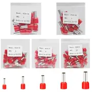 120PCS Wire Ferrule Kit Copper Crimp Ferrule Connectors Insulated Pin Cord En...