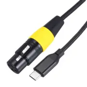 USB C to XLR Female Microphone Cable, Type-C to XLR Female, 6.6ft