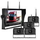 Digital Wireless 7" Quad Monitor DVR 4x 1080P AHD Reversing Camera 12-24V Truck