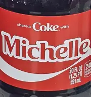 Share A Coke with Michelle 2025 Personalized Gift Coca Cola Bottle 20oz