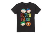 South Park Mens Heads T-Shirt (Black) (L)