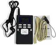 ISTOVO Stereo FM Radio Mini LCD Display Portable Multifunctional Receiver with Earphones