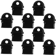 Mobile Dust Plugs 10 Pack Type-c Port Black PVC Universal Fit Prevent Grime Secure Fit Long-Lasting DIY Replacement for Smartphones