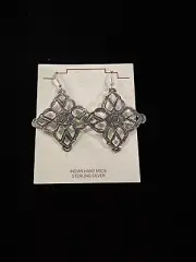 Navajo Kevin Ramone Earrings Sterling Silver