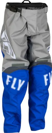 Fly Racing F-16 Youth Motocross Pants, grey-blue, Size XL for Men Grey Blue