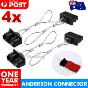 4pcs Dust Cap Black Anderson Plug Cover Style Connectors 50AMP Battery Caravan