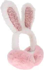 [SAFIGLE] Supple Ear Warmer Protective Winter Earmuff Comfortable Ear Warmer Winter Rabbit Ear Cover Antifreezing Earmuff Bunny Ears Ear Warmer Bunny Ears Earmuff Pink Plush