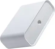 LABRIMP Multifunctional Computer Screen Stand White Desktop Organizer Storage Container for Monitors Power Strips Cables Stylish Height Riser for Home Office Use